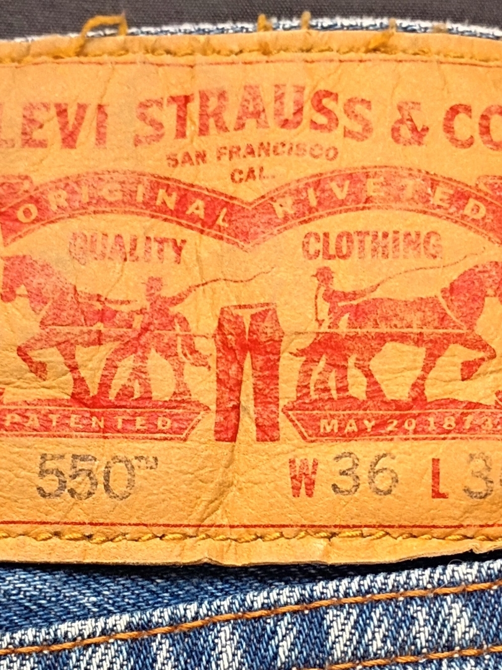 Levi's Men's Light Blue Straight Jeans - Picture 6 of 6